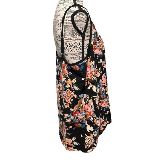 Torrid Tank Top Cami Black Autumn Floral Womens Plus Size 4 4X Lightweight - Picture 2 of 6